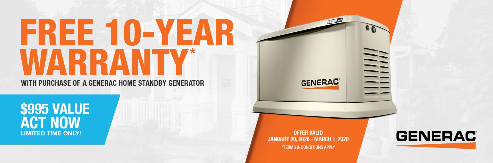 Homestandby Generator Deal | Warranty Offer | Generac Dealer | Knob Noster, MO